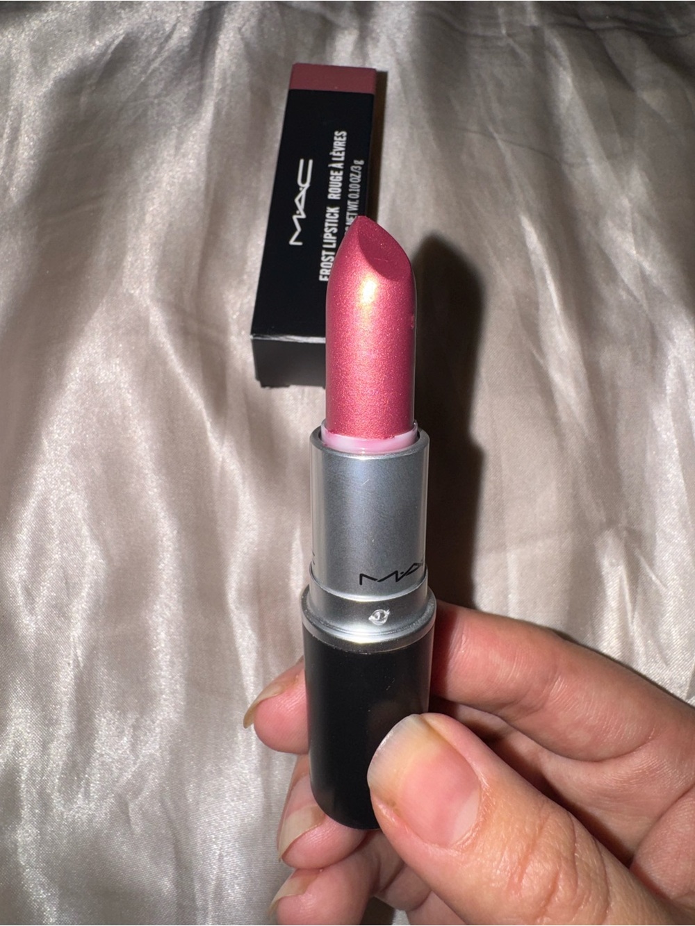 MAC Frost Lipstick Plum Dandy 313 New in Box